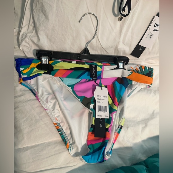 Colorful Floral Women's Bikini Set La Blanca NWT size 8 - Picture 5 of 6